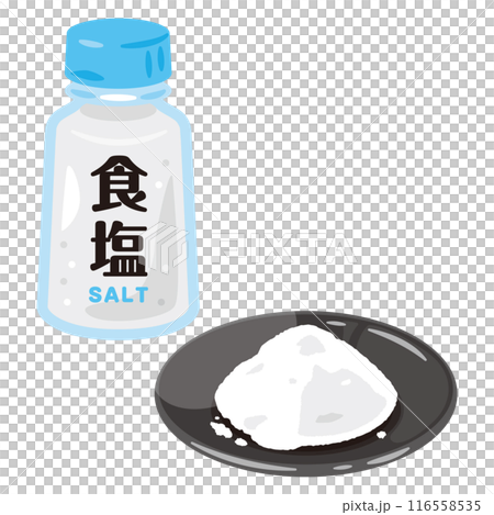 瓶子裡放鹽，盤子裡放鹽 116558535