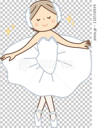 バレエを踊る女の子 バレエを踊る女の子 116558934