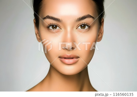 Asian model with closed up shot. Studio quality. Asian model with closed up shot. Studio quality. 116560135