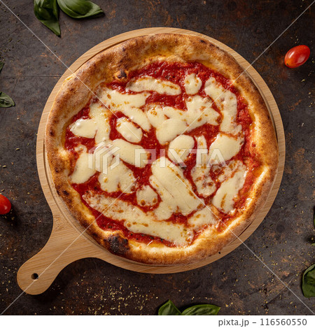 Delicious pizza margherita Delicious pizza margherita 116560550