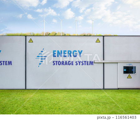 Energy storage system or battery container unit 116561403