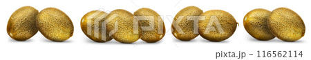 Group of melons isolated on white background 116562114