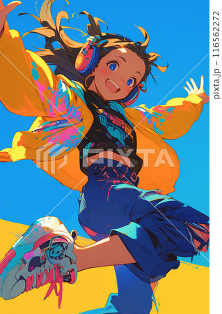 街でダンスする女の子 AI 街でダンスする女の子 AI 116562272