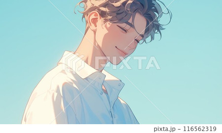 韓国スタイルのイケメン　AI生成画像 116562319