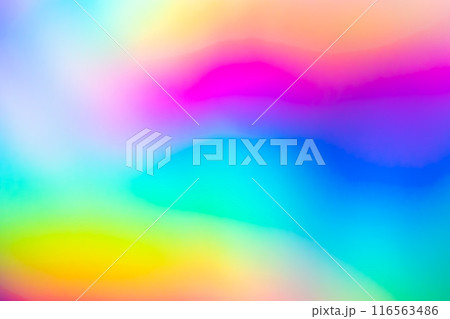 Abstract blur holographic rainbow foil iridescent background Abstract blur holographic rainbow foil iridescent background 116563486