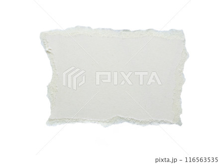 piece of white paper tear isolated on white background 116563535