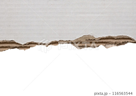 White ripped paper torn edges strips isolated on white background White ripped paper torn edges strips isolated on white background 116563544