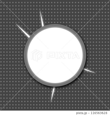 white frame with white text on checkered background 116563628