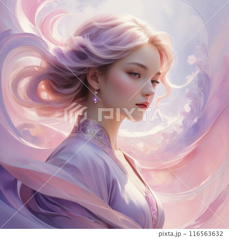 美しい髪の女性 美しい髪の女性 116563632