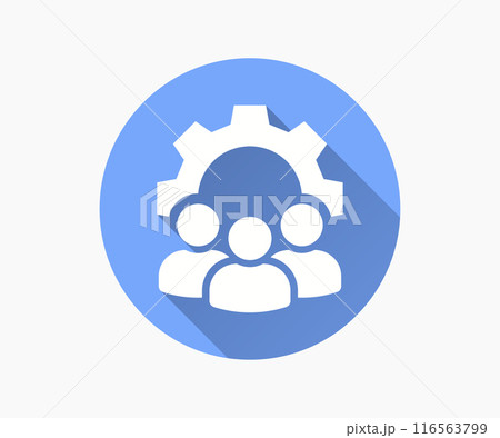 Organization flat icon with long shadow for graphic and web design. Organization flat icon with long shadow for graphic and web design. 116563799