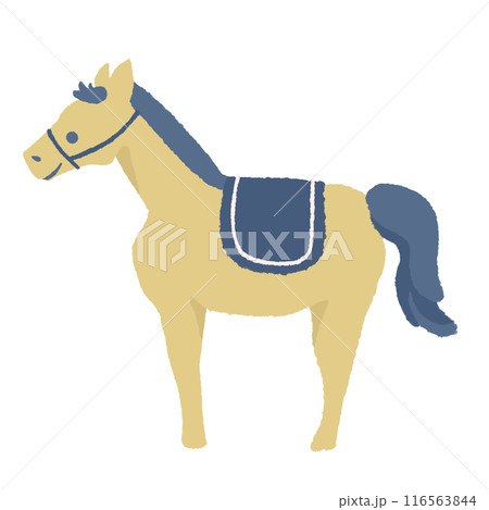 馬（黄色と青） 116563844