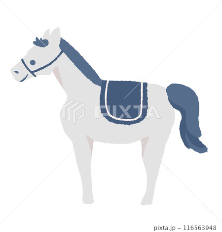 馬(白と青) 馬(白と青) 116563948
