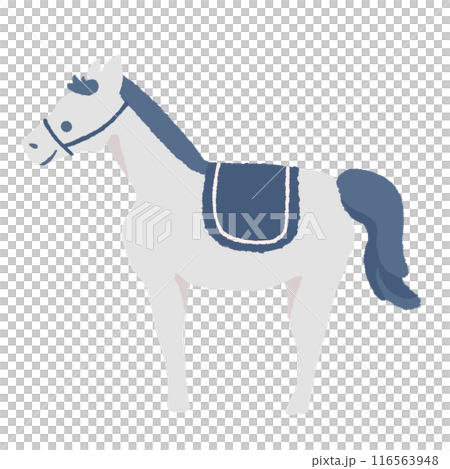 馬(白と青) 馬(白と青) 116563948