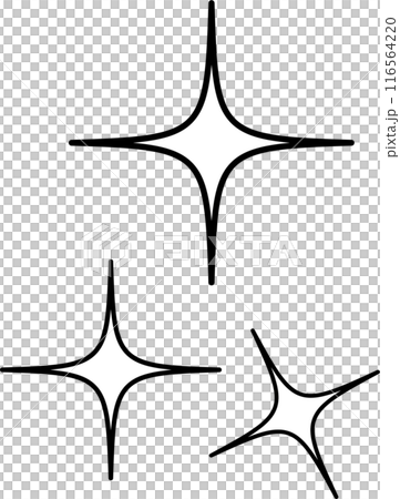 黒フチキラキライラスト 116564220