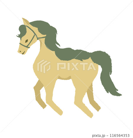 馬(黄色と緑) 馬(黄色と緑) 116564353