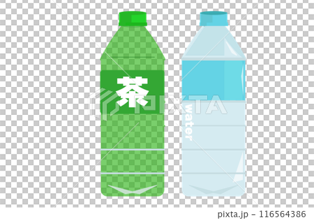 瓶裝水和茶。喝。向量圖 瓶裝水和茶。喝。向量圖 116564386