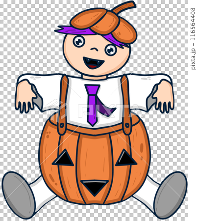Halloween pumpkin boy Halloween pumpkin boy 116564408