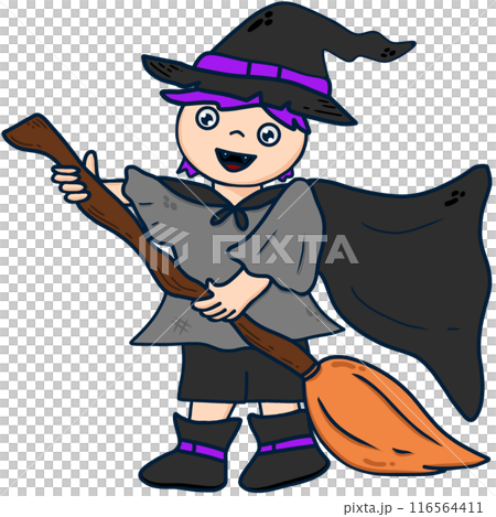 boy in witch costume boy in witch costume 116564411