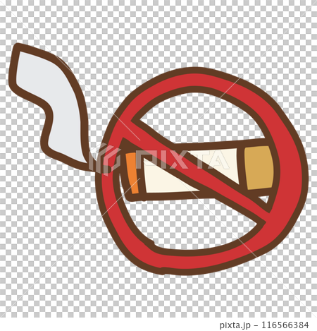 手繪禁止吸煙標誌 116566384