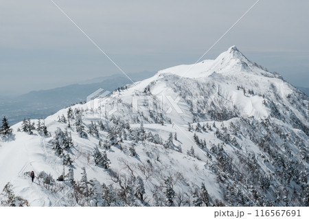 雪山の山岳風景 116567691