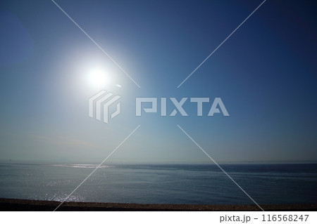 青い海と輝く太陽 116568247