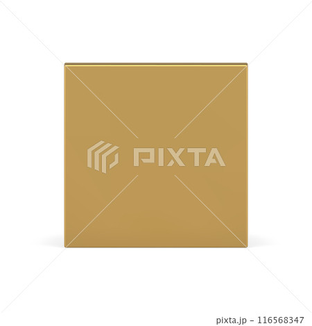 Golden symmetric squared wall metallic 3d decor element geometric foundation realistic vector 116568347