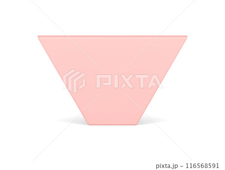 Pink trapezoid 3d geometric premium platform basic foundation front view realistic vector Pink trapezoid 3d geometric premium platform basic foundation front view realistic vector 116568591