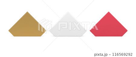 Collection expensive unequal pentagonal five sided geometric shape for interior decor marketing 116569292