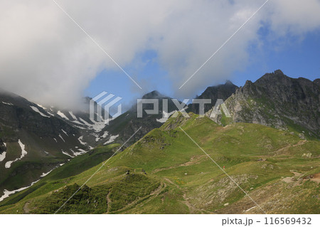 View from the Pizol summit station, Switzerland. View from the Pizol summit station, Switzerland. 116569432