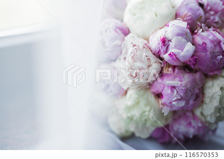 Wonderful luxury wedding bouquet of different flowers Wonderful luxury wedding bouquet of different flowers 116570353