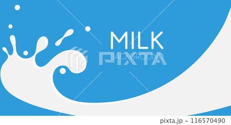 Pouring milk with splash background vector illustration Pouring milk with splash background vector illustration 116570490