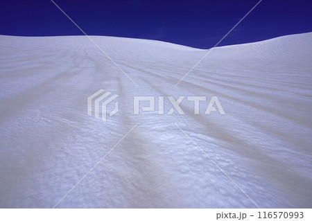 冬季月山の雪原の模様 冬季月山の雪原の模様 116570993