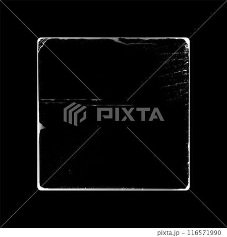 Old paper overlay cover isolated on black background. 116571990