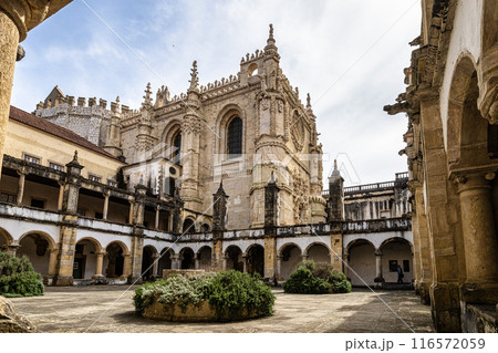Main cloister of the Monastery of the Order of Christ, Convento de Cristo in Tomar, Portugal. 116572059