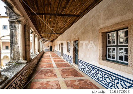 Main cloister of the Monastery of the Order of Christ, Convento de Cristo in Tomar, Portugal. 116572068