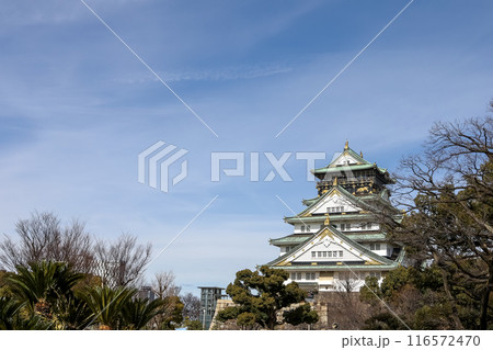 The osaka castle in the big castle and most famous in osaka japan The osaka castle in the big castle and most famous in osaka japan 116572470