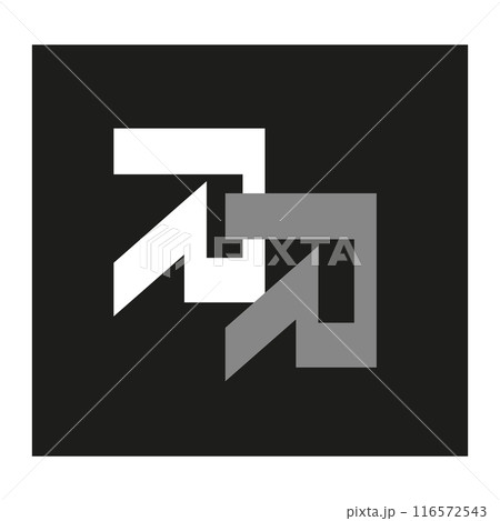 Abstraction. Sign on a black background. Art design. Figure. Symbol and letter. Logo. Graphic element. Design. Illustration. Abstraction. Sign on a black background. Art design. Figure. Symbol and letter. Logo. Graphic element. Design. Illustration. 116572543