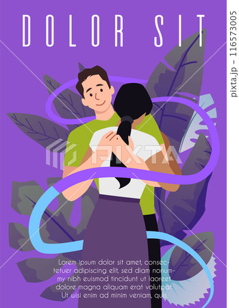 Suicide Prevention Awareness on a vector poster featuring supportive hugs for a girl Feeling Unhappy Suicide Prevention Awareness on a vector poster featuring supportive hugs for a girl Feeling Unhappy 116573005