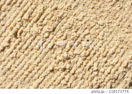 Abstract beige ground ginger background. Creativity in cooking. 116573774