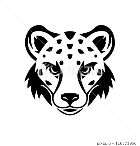 Hyena icon or modern line symbol. Vector line art and icon design with bold outline. Black and white Pixel Perfect minimalistic symbol isolated white background. Silhouette simple thin sign 116573950