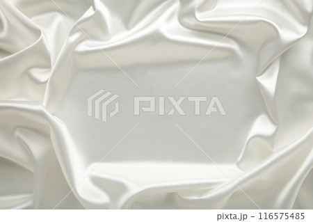 Smooth elegant white silk can use as background 116575485