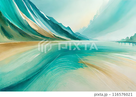 Marble abstract acrylic background. Marbling artwork texture. 116576021