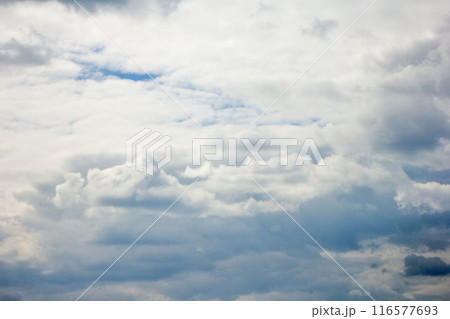 Rain clouds. Texture of the sky and clouds  116577693