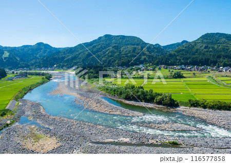 信濃川の展望地（新潟県津南町） 116577858