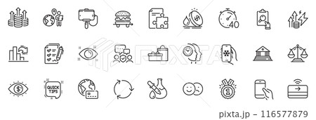 Icons pack as Business vision, Fuel price and Energy inflation line icons for app include Budget, Approved, Like outline thin icon web set. Quick tips, Gifts, Security agency pictogram. Vector Icons pack as Business vision, Fuel price and Energy inflation line icons for app include Budget, Approved, Like outline thin icon web set. Quick tips, Gifts, Security agency pictogram. Vector 116577879