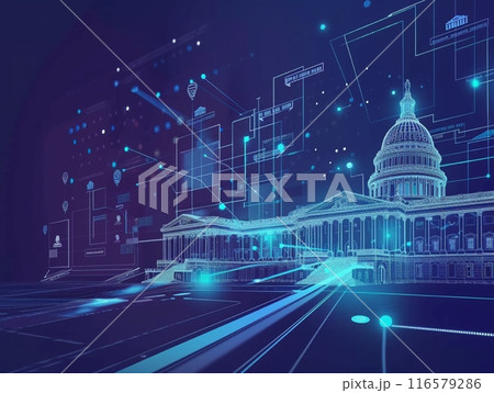 反射する表面に置かれているメタリックなダンベルとコピースペース 116579286