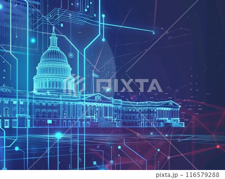 反射する表面に置かれているメタリックなダンベルとコピースペース 116579288