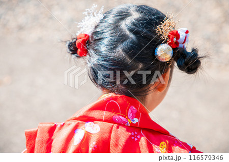 七五三 後ろ姿 七五三 後ろ姿 116579346