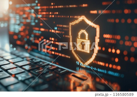 サイバーセキュリティのイメージ7　AI生成画像 116580589