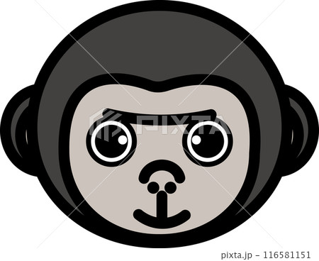 可愛いゴリラのイラスト 116581151